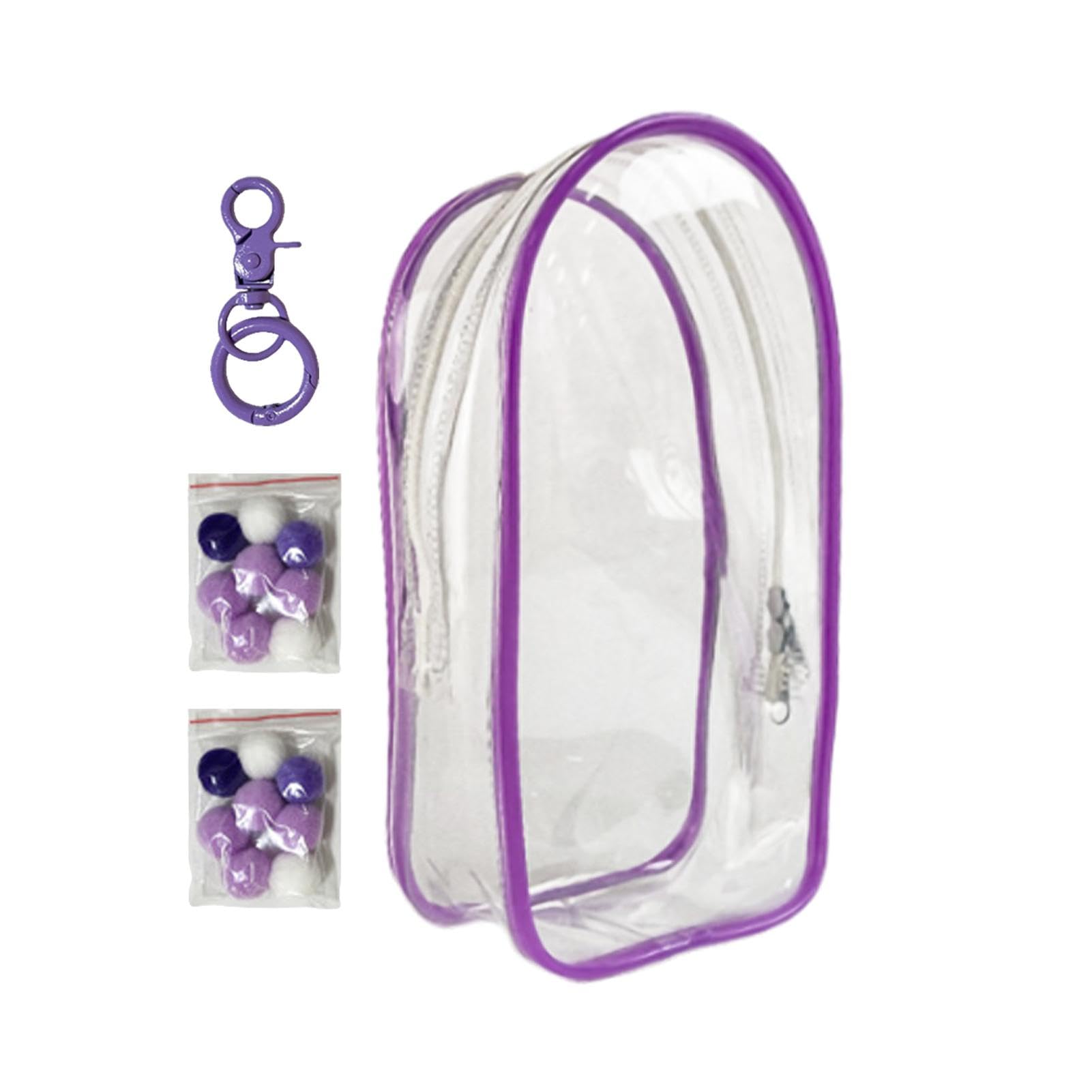 Fulenyi Estuche de Transporte para muñecas, Estuche Transparente para Llavero - Bolsa de Llavero de muñeca pequeña para exhibición de Figuras | Paquete de muñecas de algodón Impermeable, Vitrina de