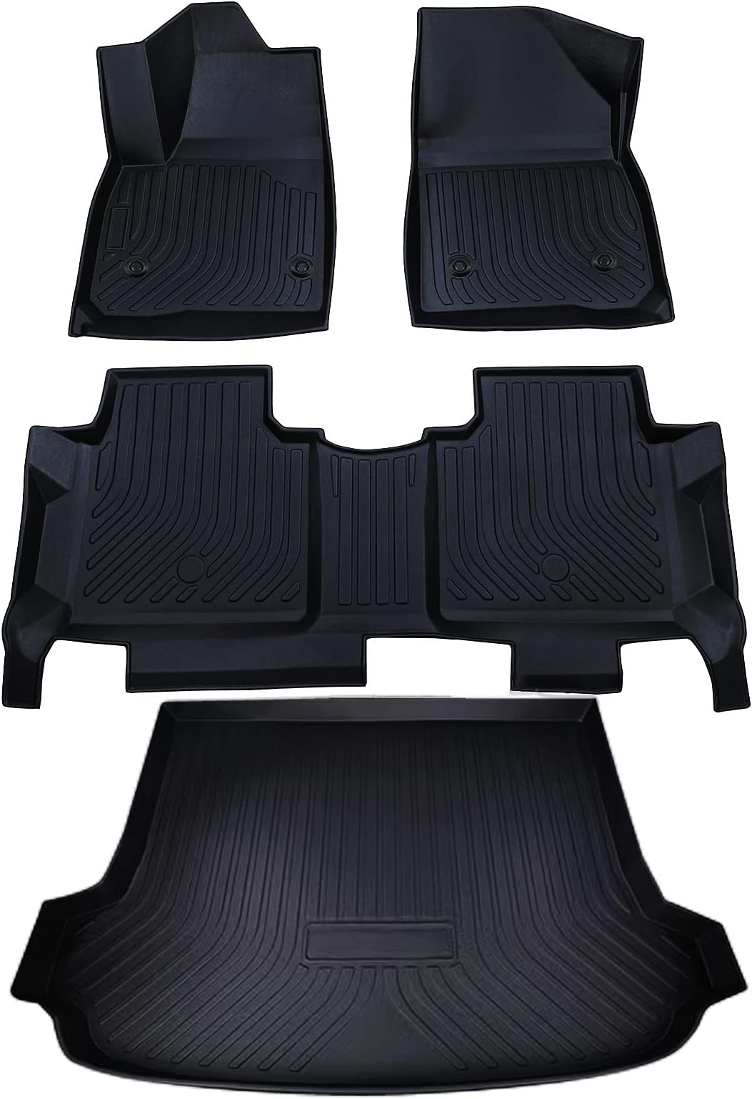 3W Floor Mats Compatible for Cadillac XTS 20132019 TPE All