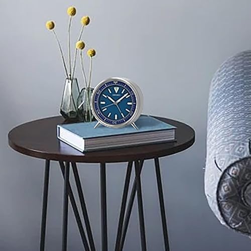 Miniatura 6 de SEIKO Mai T - Reloj despertador para dormitorio, color plateado