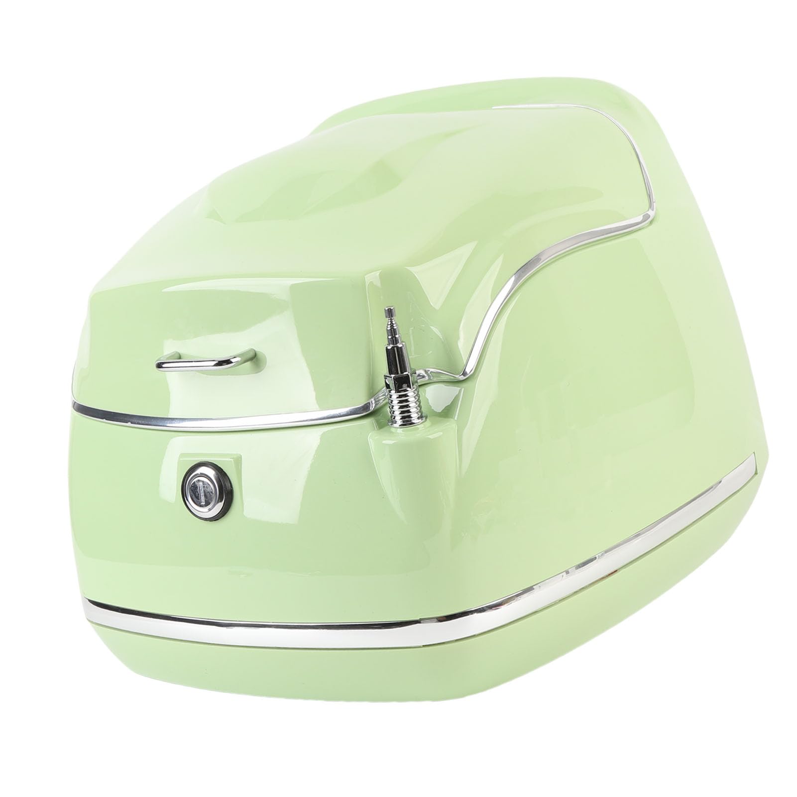 Dioche Coffre de L Top Case tanche Ajustement Universel avec Plaque de Base de Verrouillage Cl pour Casque Vert