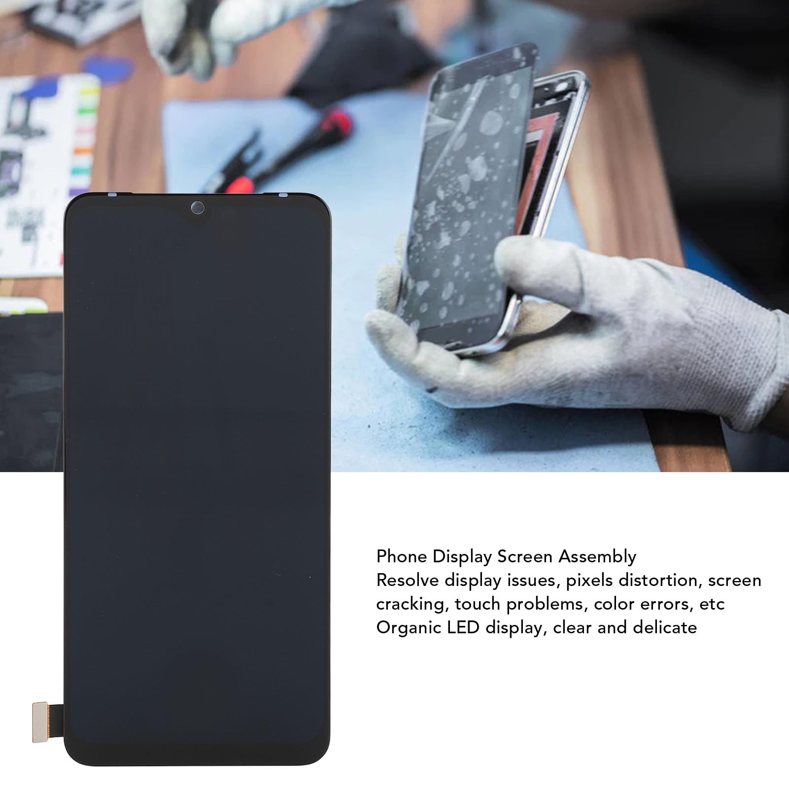 Ejoyous Schermo Digitizer Organico LED per S9E V21, con Strumenti di