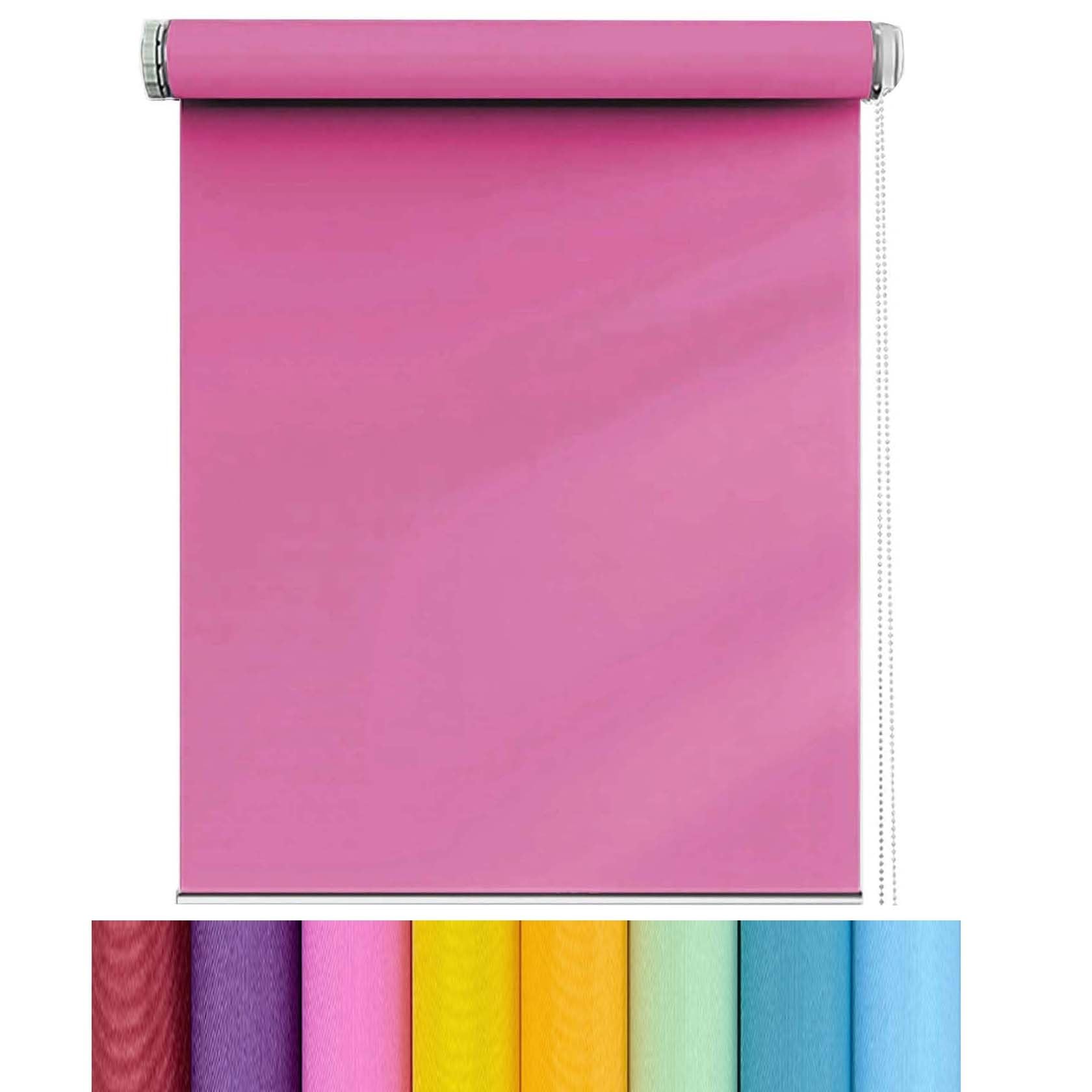 Verdunkelungsrollo Klemmfix 45 x 220 cm Schutz der Privatsphäre Innenjalousien Verschiedene Größen verfügbar geeignet für büro, Rosa