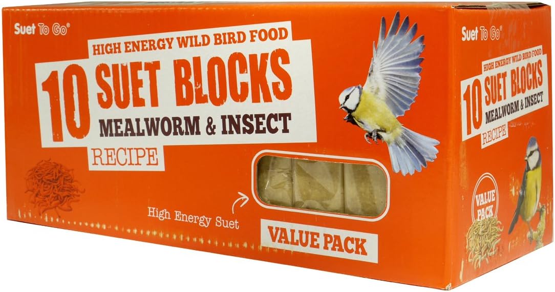 PREMIUM SUET BLOCKS 24 MIXED (8 INSECT 8 MEALWORM 8 BERRIES) Amazon