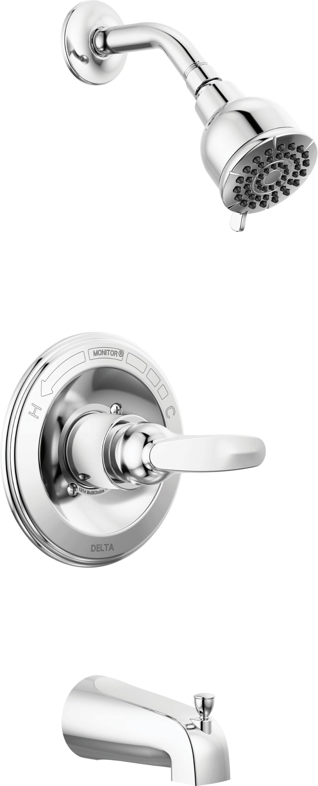 Delta Foundations 13 Series Bathtub and Shower Faucet Set Chrome
