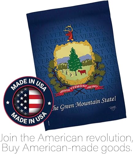 Miniatura 5 de Breeze Decor Vermont Garden House - Juego de banderas para jardín, territorios americanos, república, país, decoración de área particular,