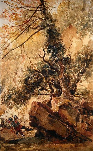 Tableau le Dingle à Badger de Peter De Wint impression sur toile format 60x90cm