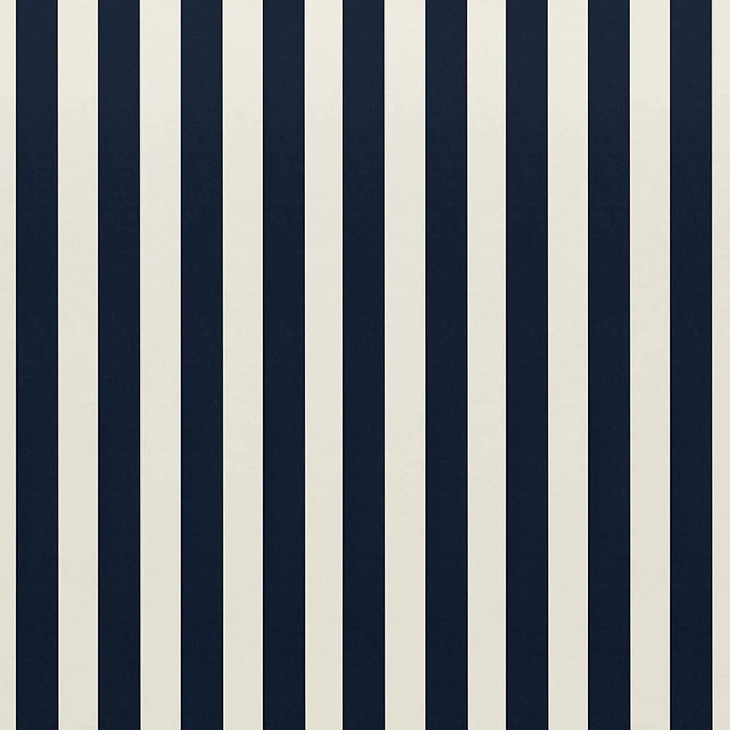 Square Throw Pillows 20"x 20" Decorative Pillows Set of 2 for Outdoor Patio Furniture, Water and Fade Resistant, Navy & White Stripe, All-Weather Spun Fabric, Durable and Hypoallergenic Made in USA