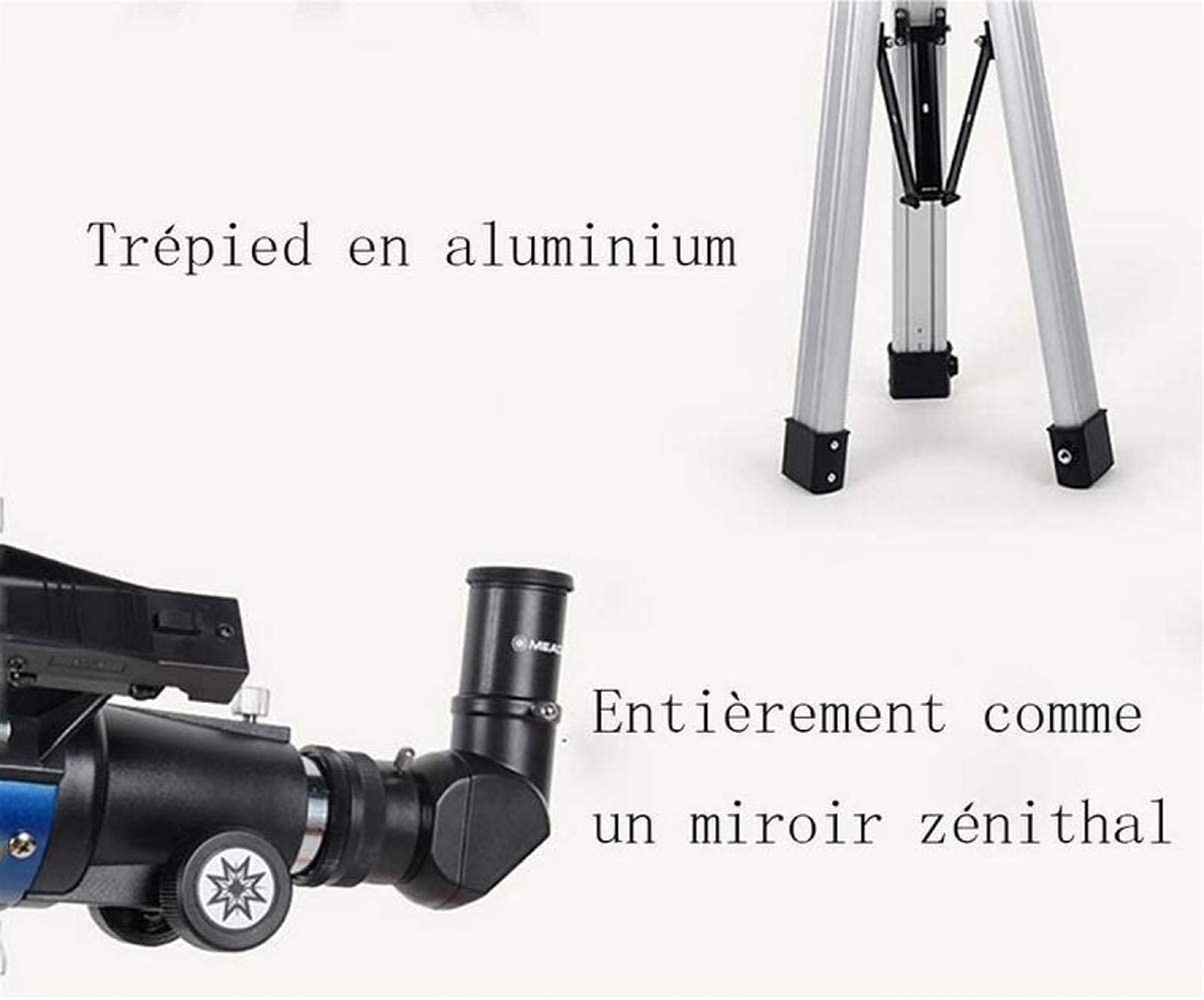 Telescopi per adulti Telescopio per bambini Principianti Ottica completamente multistrato Telescopio rifrattore per astronomia Software per telescopio portatile Telescopio perfetto Regalo per bambini