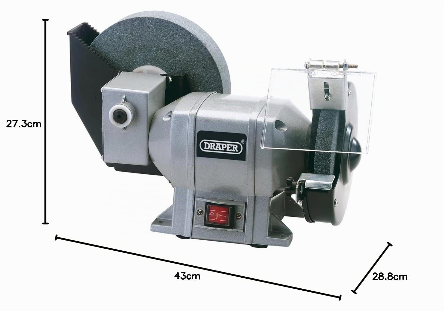 Draper 78456-230 voltios 250 vatios banco húmedo y seco amoladora