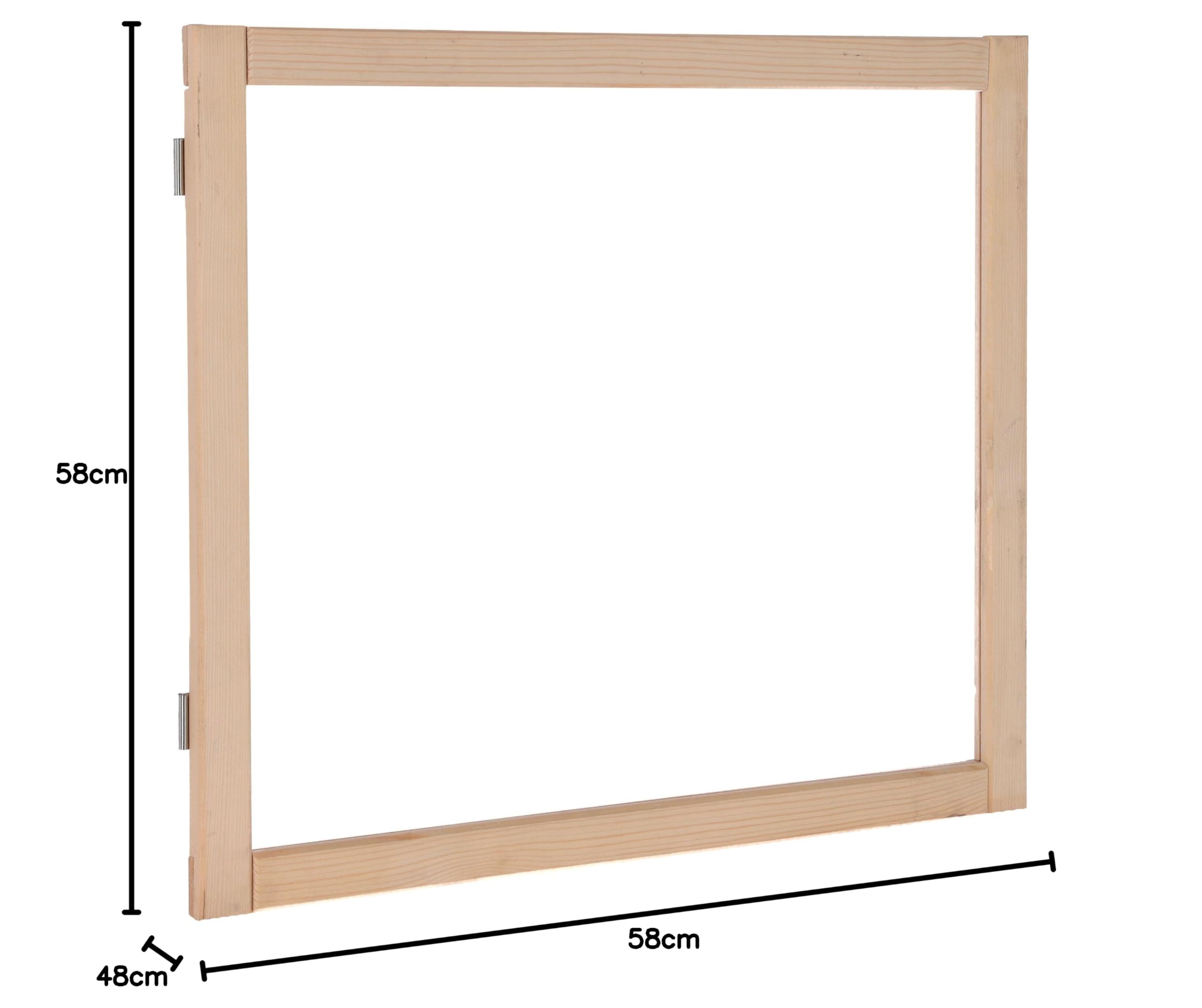 Kerbl Pet Indoor Raumteiler-Kleintierauslauf, Gehege, Indoor-Gehege, 4 Elemente á 58x48cm, Kaninchen, Meerschweinchen, einfach zu versetzen