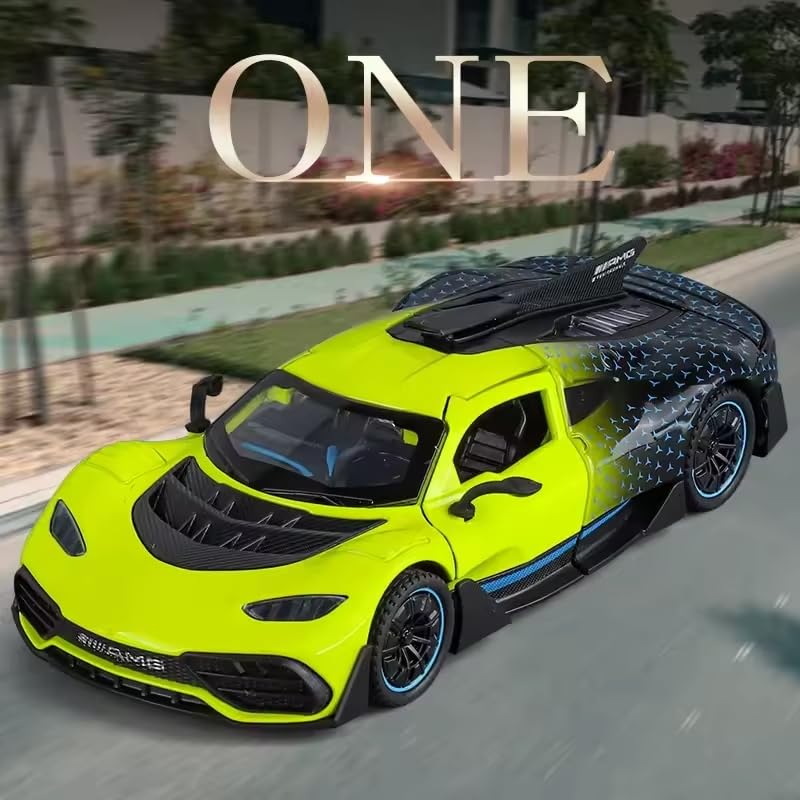 Image of Alokik Enterprise Marcades Benz AMG One Supercar Alloy 1:32 Scale Model Die-cast Metal Car Scale Model Pull-Back Toy car with Light & Sound Best Gifts Toys Kids【Color As Per Stock】