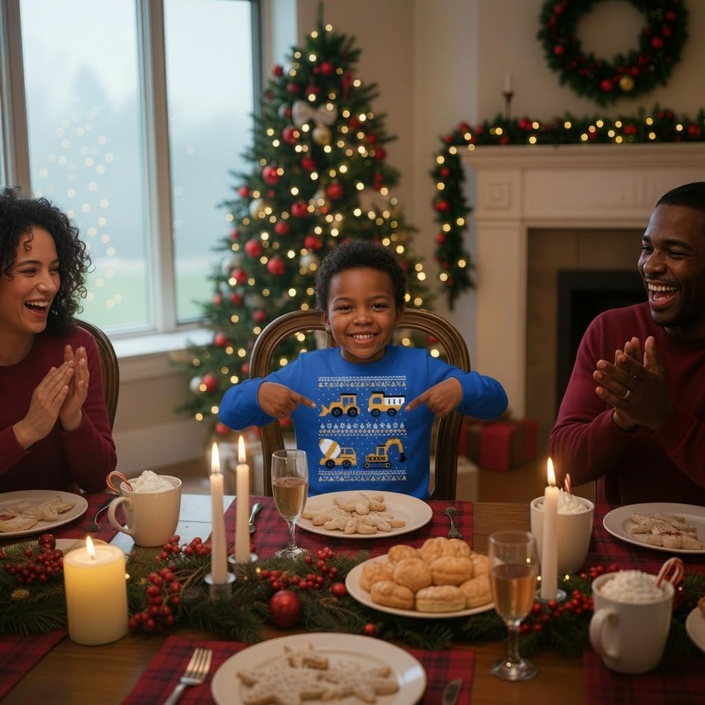 Tstars Dabbing Santa Kids Christmas Sweatshirt - Funny Ugly Holiday Sweater Style Pullover for Boys & Youth