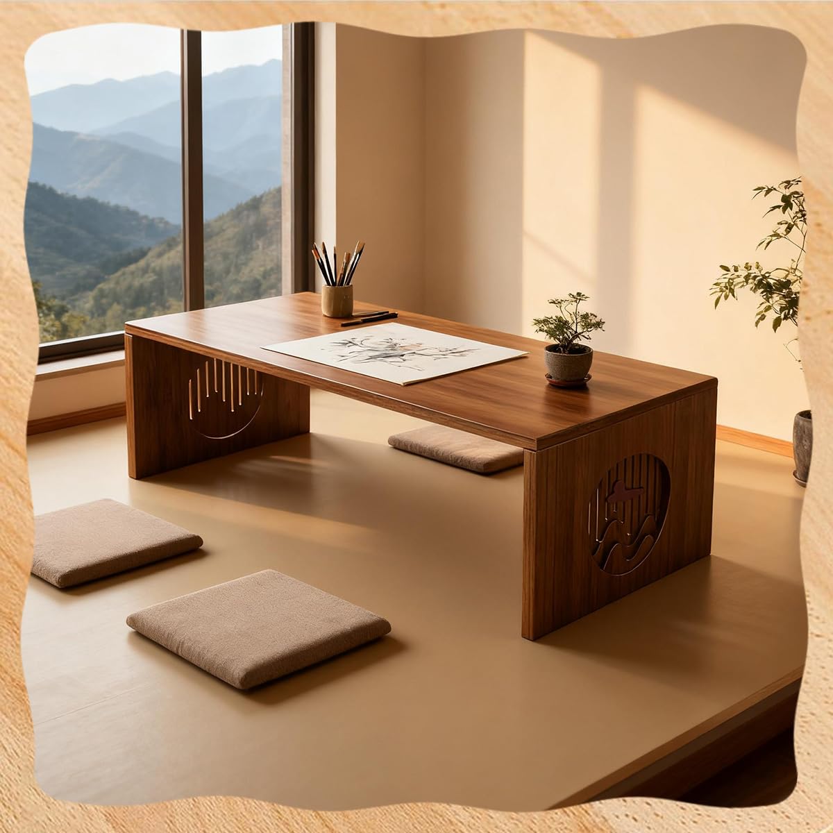 Amazon.com: GSYUWIH Folding Coffee Table, Japanese Folding