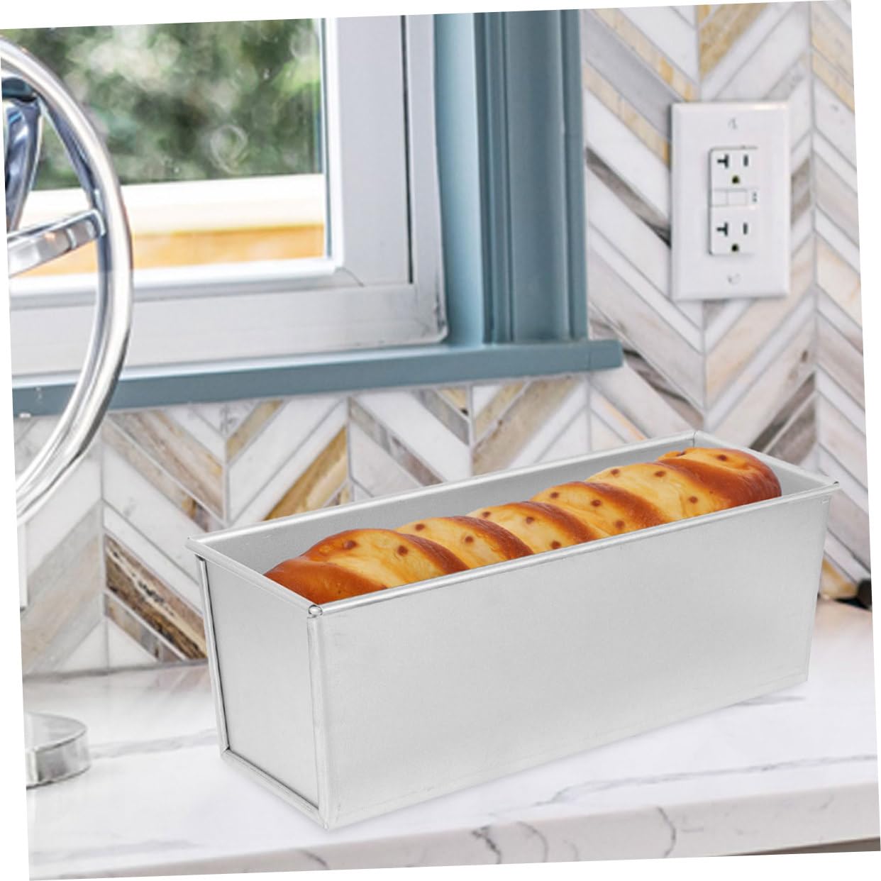 ULTECHNOVO Toastkasten aus Aluminiumlegierung Antihaftbeschichtet Backform mit Deckel für Toastbrot Backzubehör Küchenform