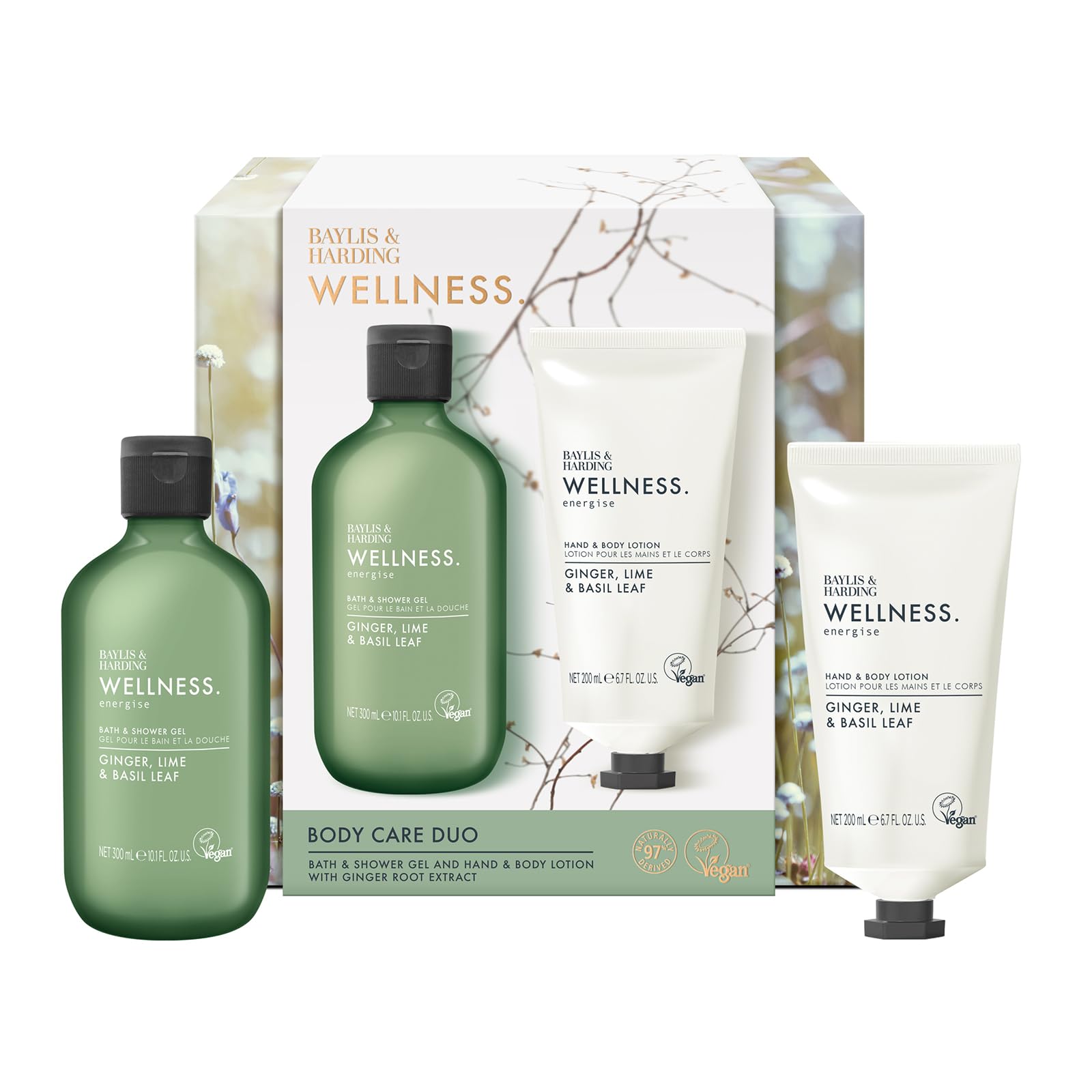 Baylis & Harding Wellness Body Care Duo Gift Set (Pack of 1) - Vegan Friendly, 790 grams