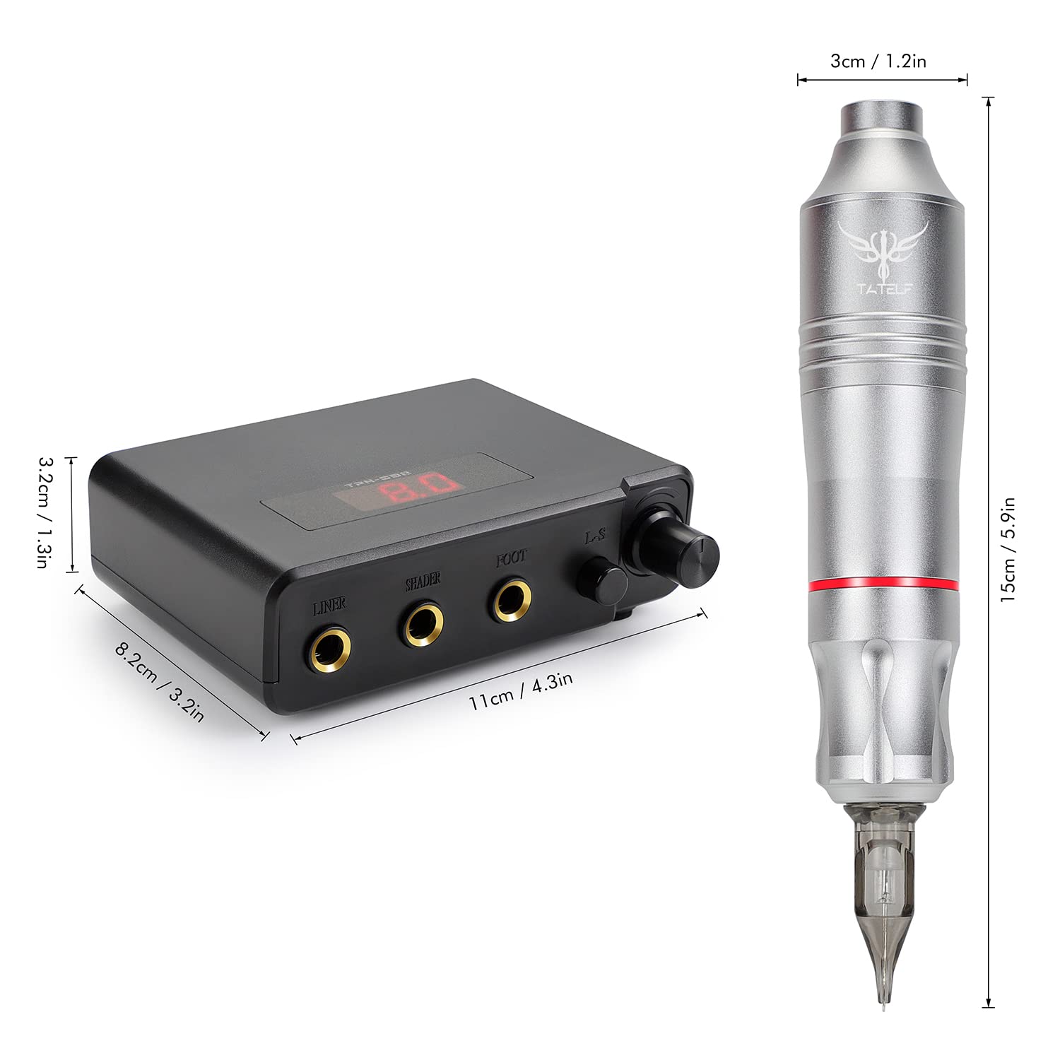 Amazon.com: Tattoo Gun Kit Tattoo Machine Pen kit Rotary Tattoo