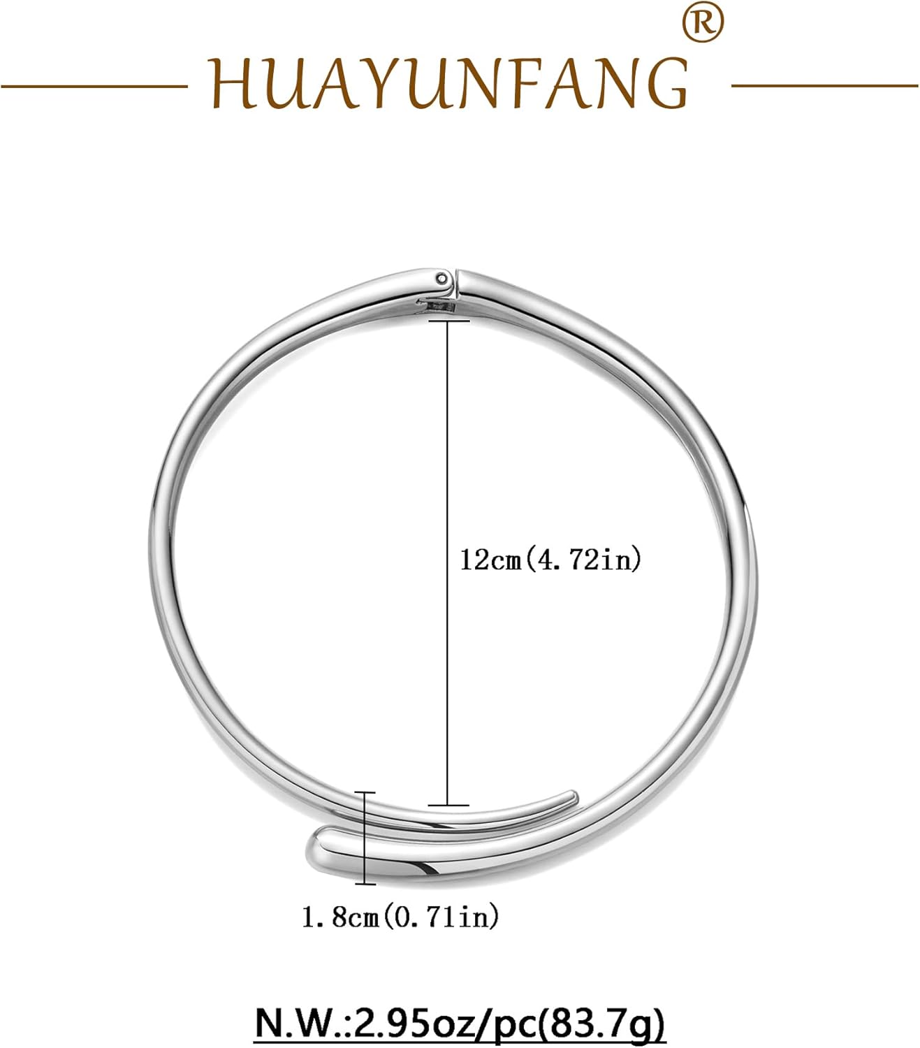 Silver Chunky Choker Collar Necklace For Women Silver Statement Necklaces Geometric Teardrop Choker Necklace Hinged Open Necklaces Jewelry - Image 6