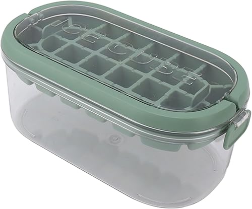 Miniatura 1 de Caja de hielo portátil para prensa, caja de hielo, 28 cavidades, bandeja de hielo, bandeja de hielo, moldeo de gran capacidad, prensado de molde