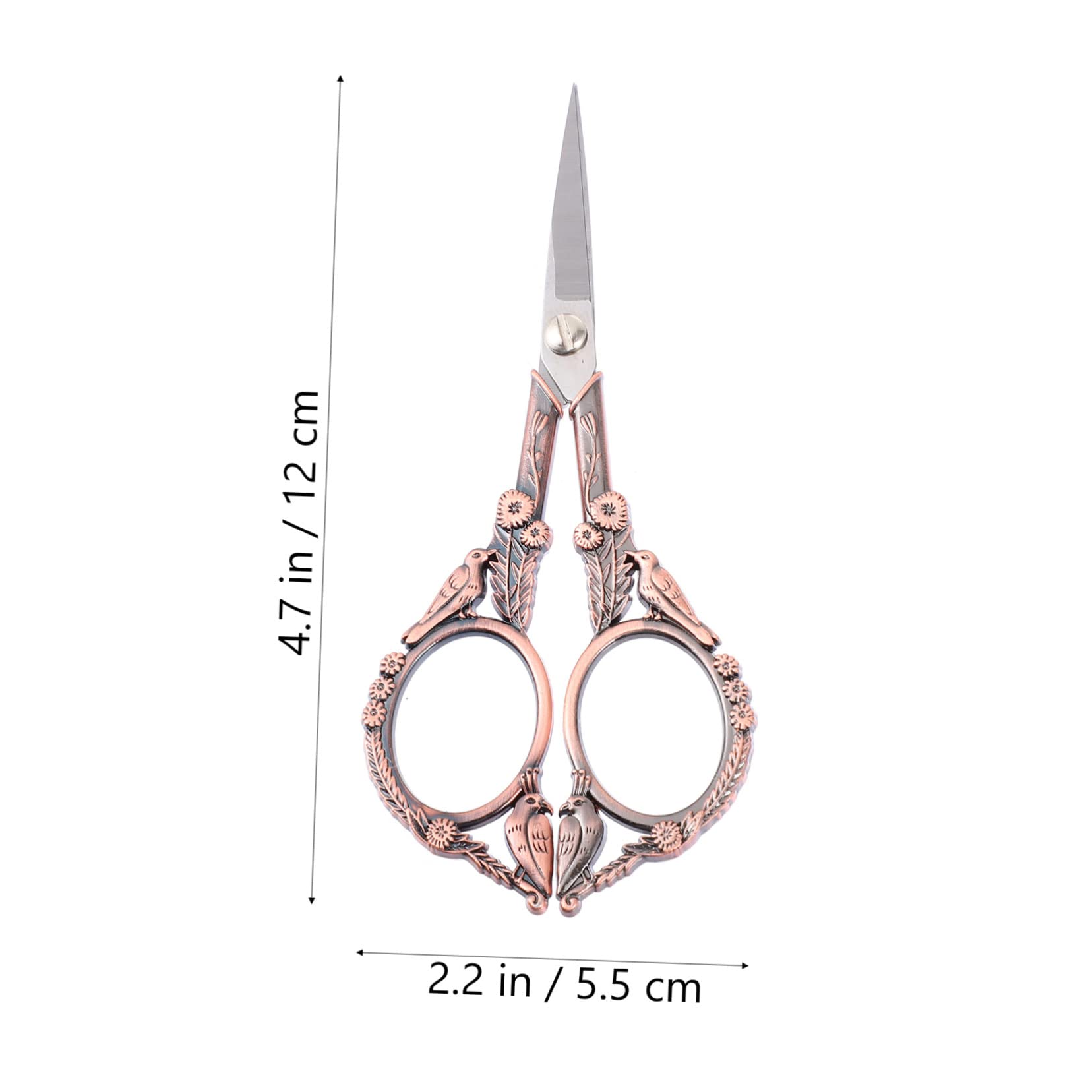 SHINEOFI 3pezzi Forbici Da Cucito Vintage Acciaio Inossidabile Con Design Retro Strumento Professionale Per Ricamo e Taglio Filo Manico Ergonomico e Leggero Per Tessuti e Lavori Manuali