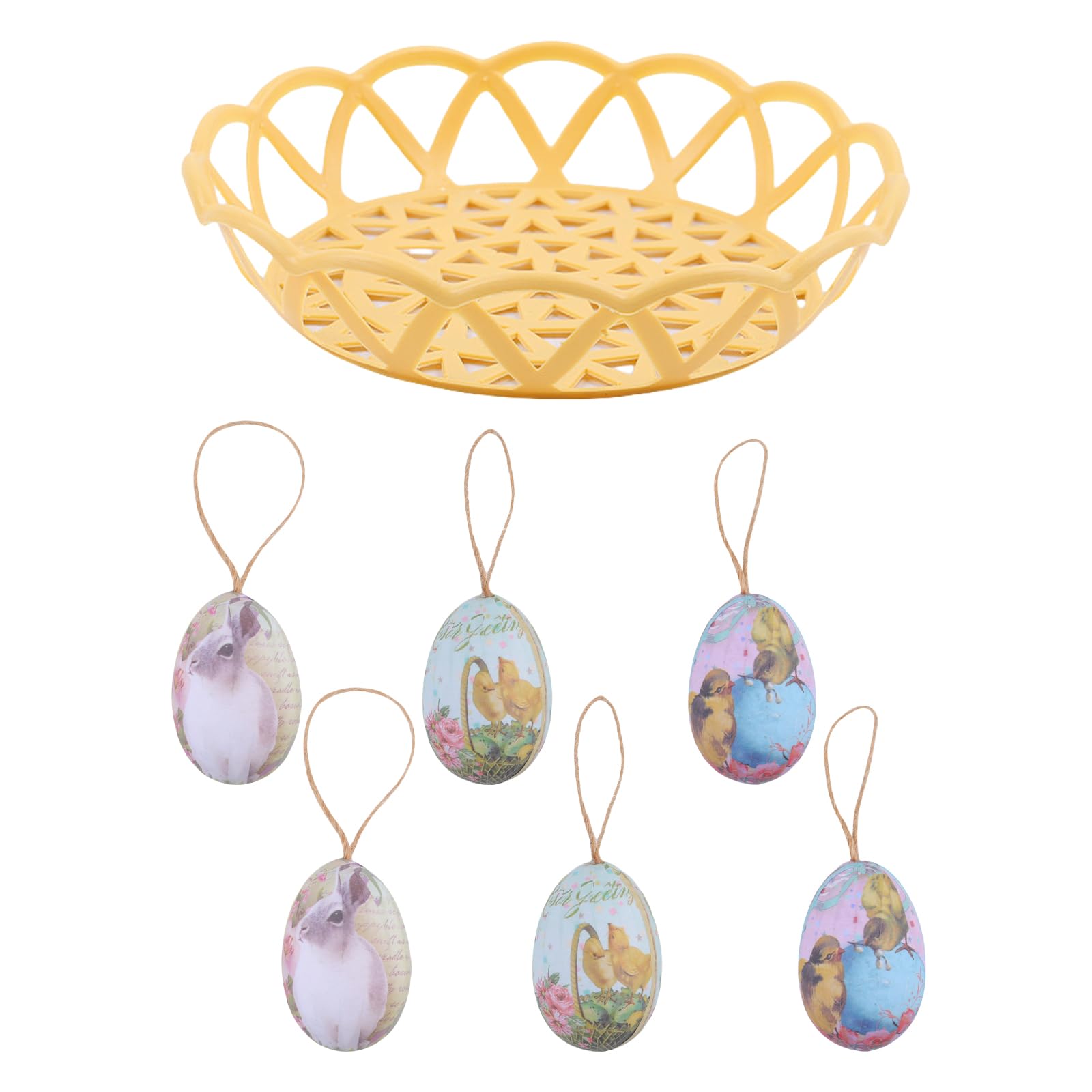 Tsophreniq Colorful Easters Eggs Ornament Portable and Sturdy Easy to Hanging Pendant for Festival Atmospheres At Parties Easters Ornament
