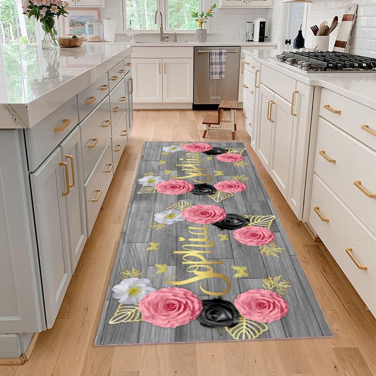 Tapis d entree interieur antidérapant lavable pour sol cuisine - 5