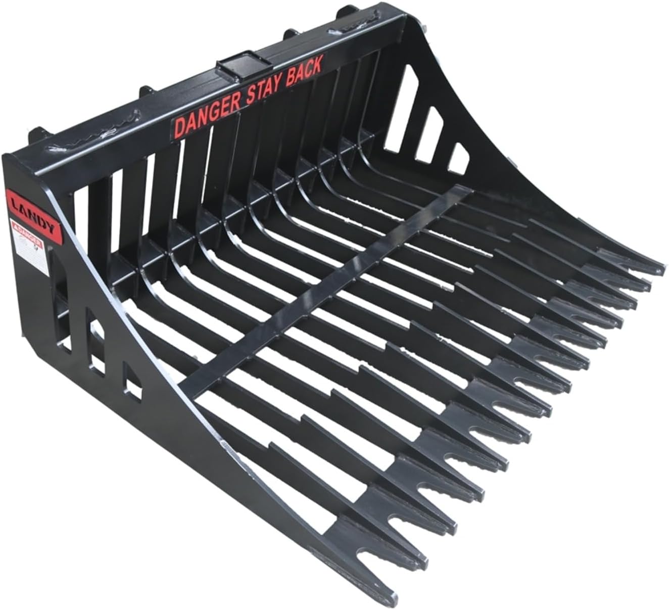 Agricultural & Construction Machinery Fit Small Skid Steer Track Loader,used for Fast Clean-up, Ground Levelling, Sifting Out Debris & Rocks, and Gathering Material