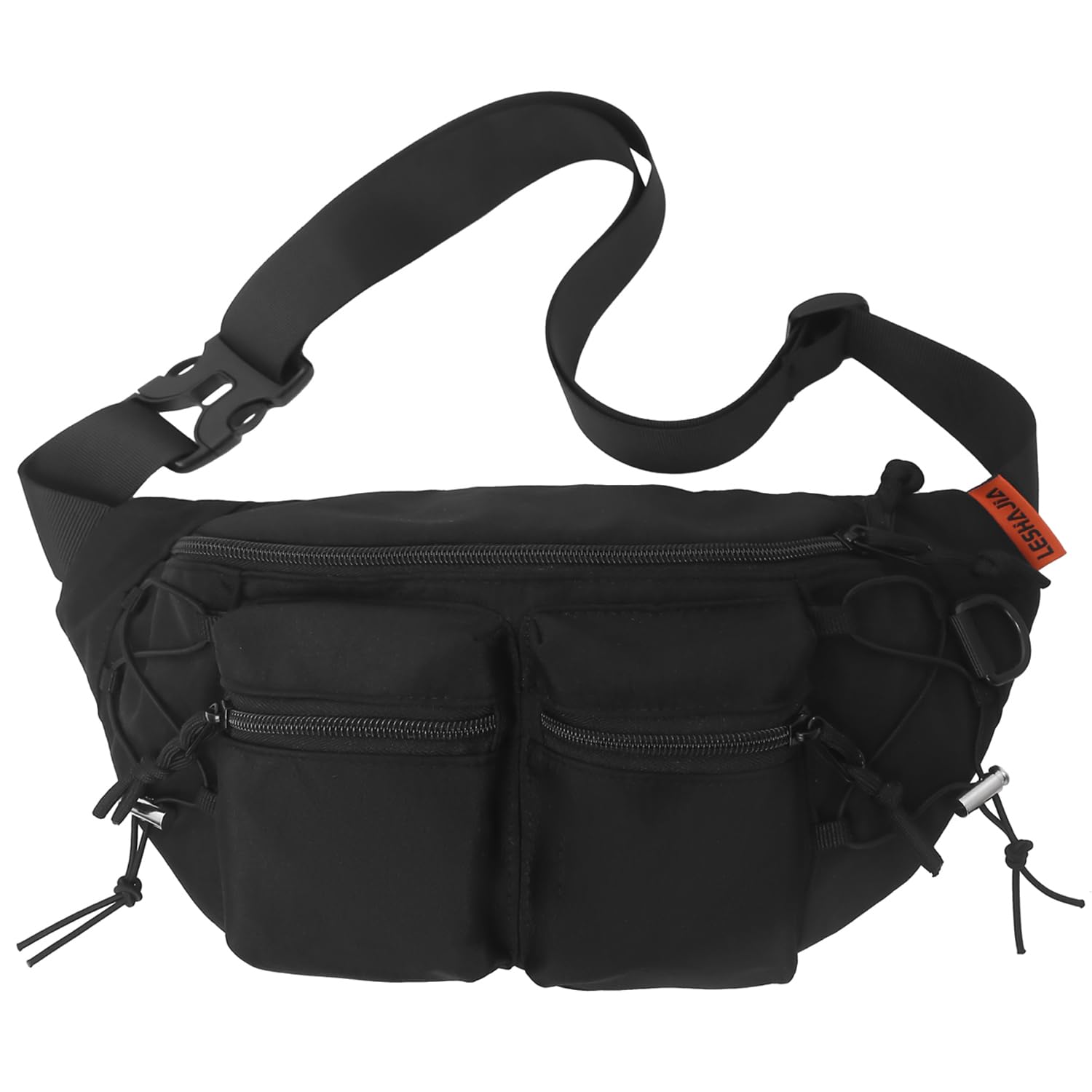 Bumbags Waist Fanny Packs for Men Women Fashion Bum Bag with Adjustable Belt for Sport Hiking Jogging Travel Cycling Walking Dog Running (Balck)