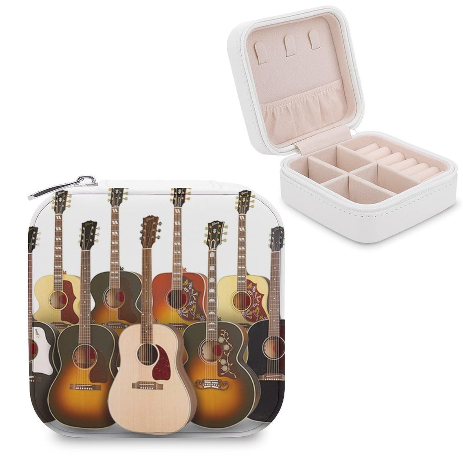 Boîte à bijoux guitare de transport pour éviter les nœuds de colliers