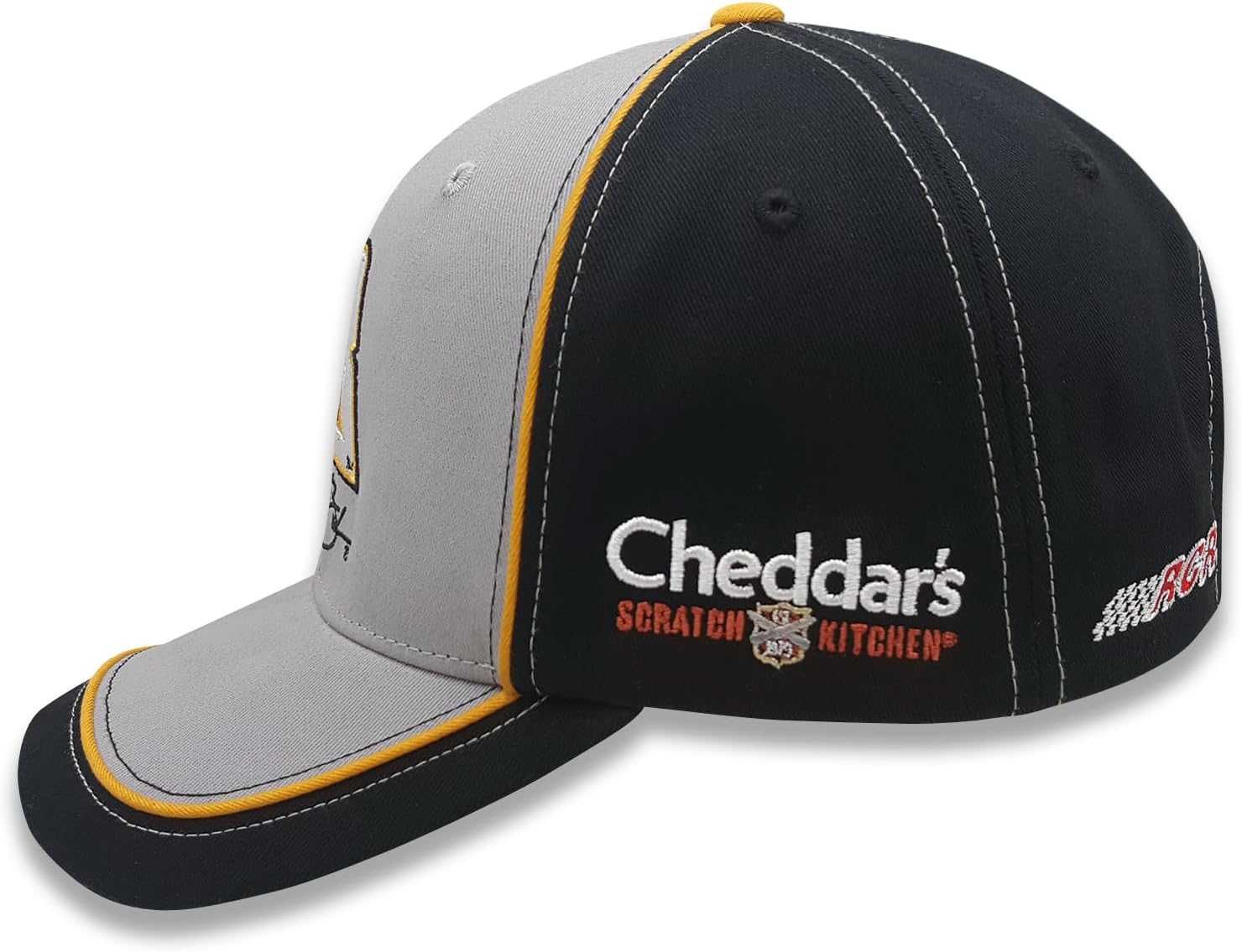 Checkered Flag Sports Kyle Busch #8 NASCAR Cheddars Accelerator Gray Black Racing Snapback Hat