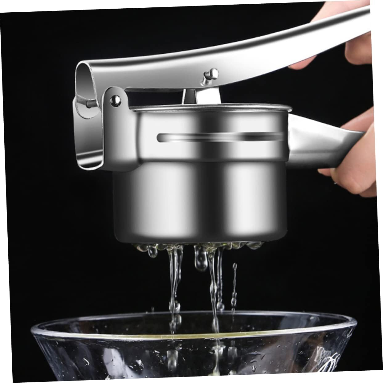 1Set Multi Function Stainless Steel Potato Ricer Manual Masher for Smooth Puree for Potatoes Vegetables Fruits Kitchen Tool for Home Cooking