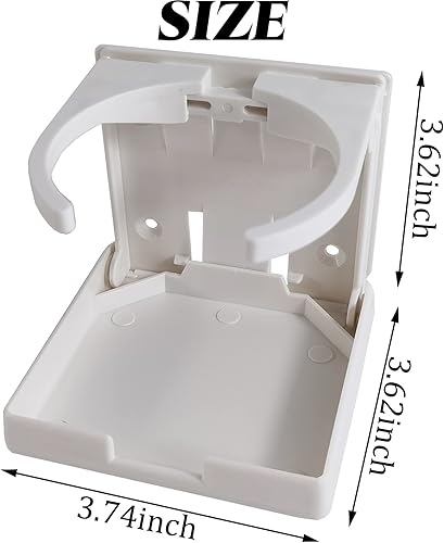 Miniatura 3 de RONYOUNG 2 uds. Soporte plegable ajustable para bebidas con tornillosportavasos ajustable para marinobarcocaravanacoche