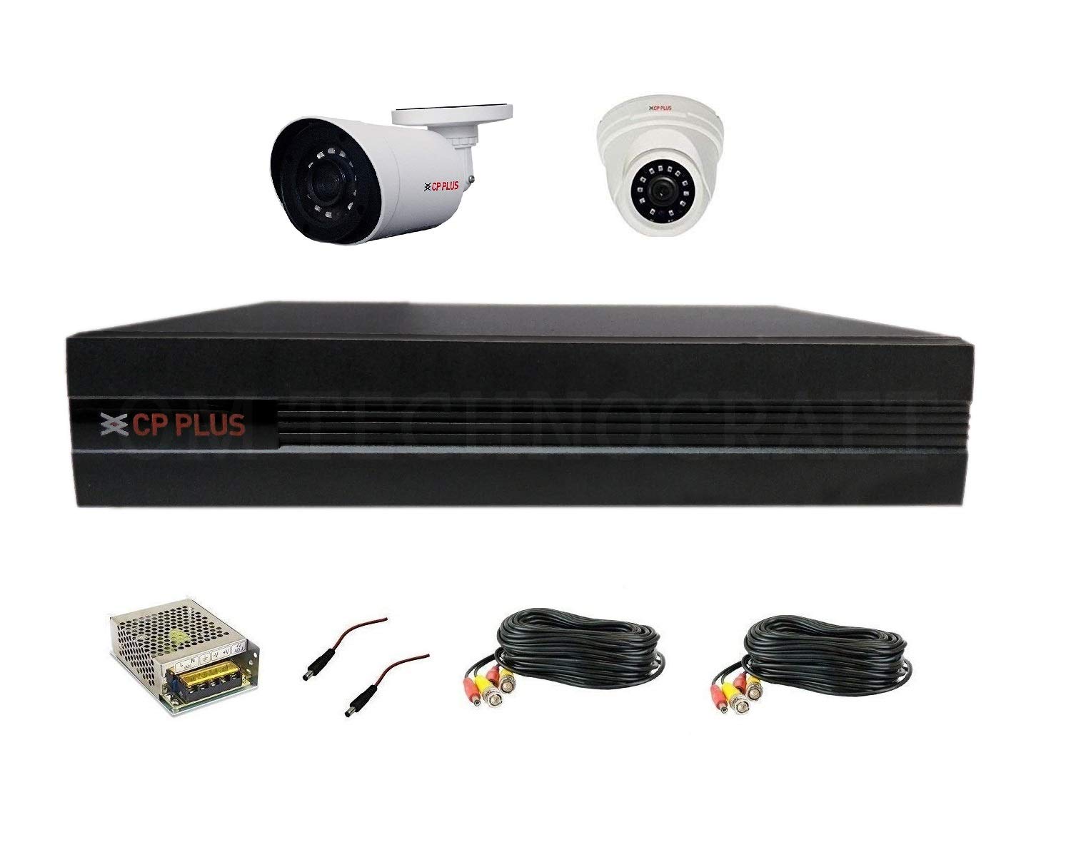Cp Plus 4 CH Cosmic DVR Combo with CP Bullet Cam Cosmic 2.4 MP 1 Nos, CP Dome Cosmic Cam 2.4 MP 1 Nos,Power Supply 1 Nos,DC/BNC, Wire 18 mtr*2-picture-27