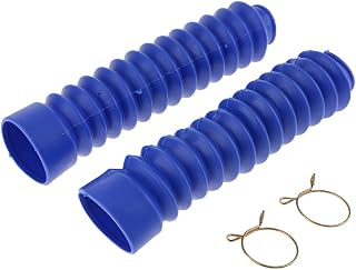 Polainas de goma para horquilla delantera para motocicleta, 205 x 42 x 30 mm, color azul