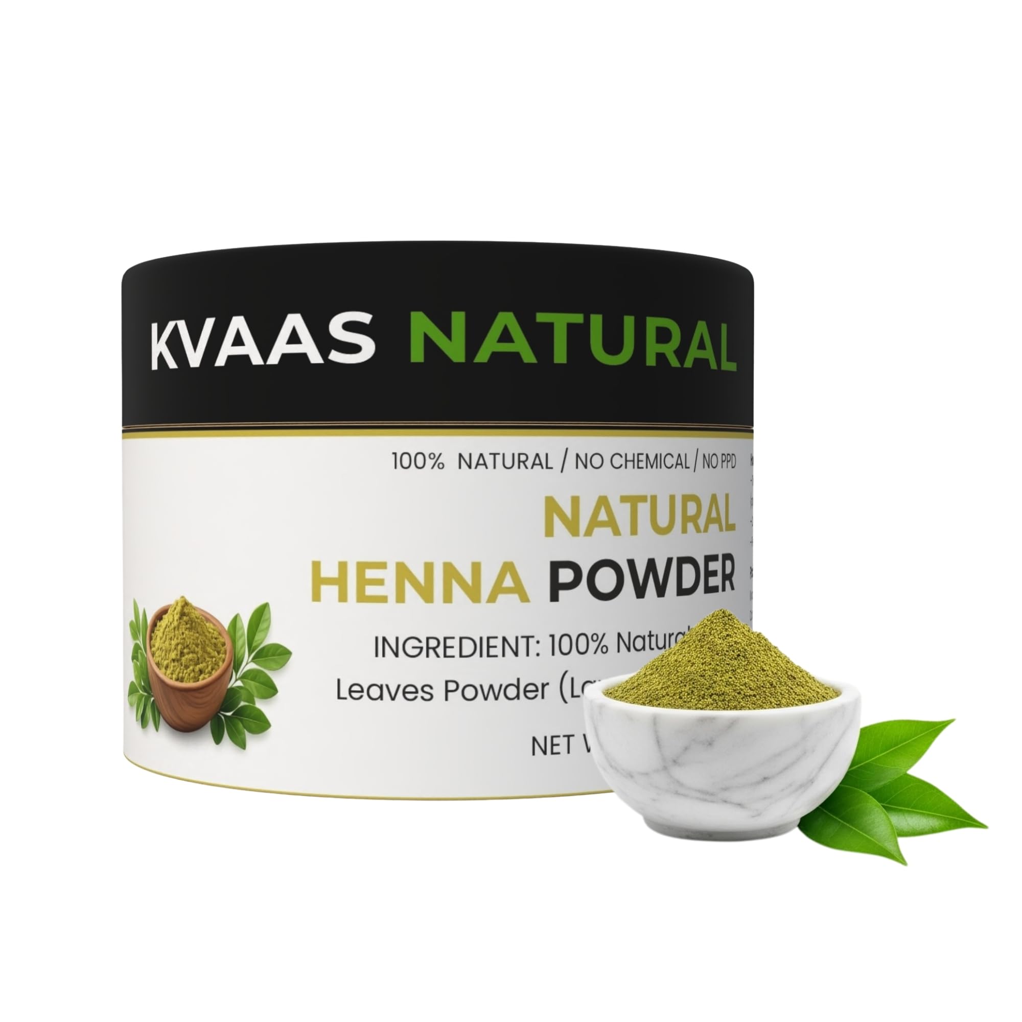 KVAAS Natural Henna Powder for Hands | 100% Pure Mehndi Powder for Cone Making | Fine Texture for Smooth Application | Lawsonia Inermis Leaves Powder_100gm Pack-image-34