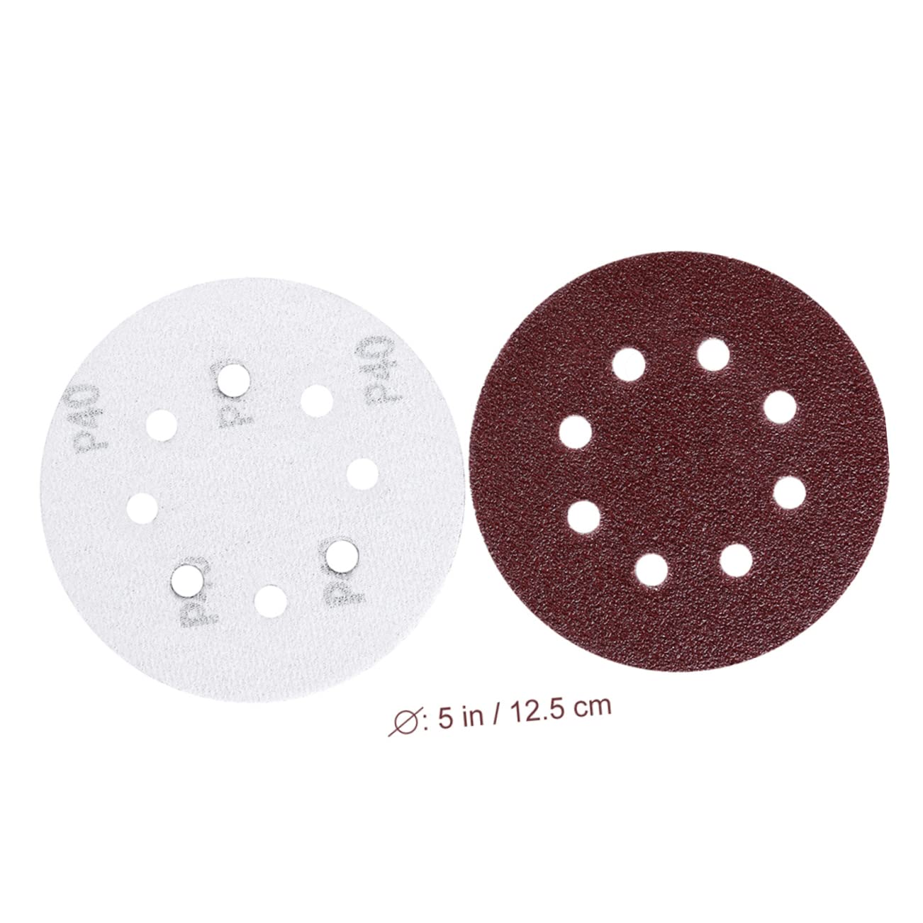 50Pcs Hook and Loop Sanding Discs Circular Pads with Assorted Grits for Woodworking Automotive and Surface Conditioning