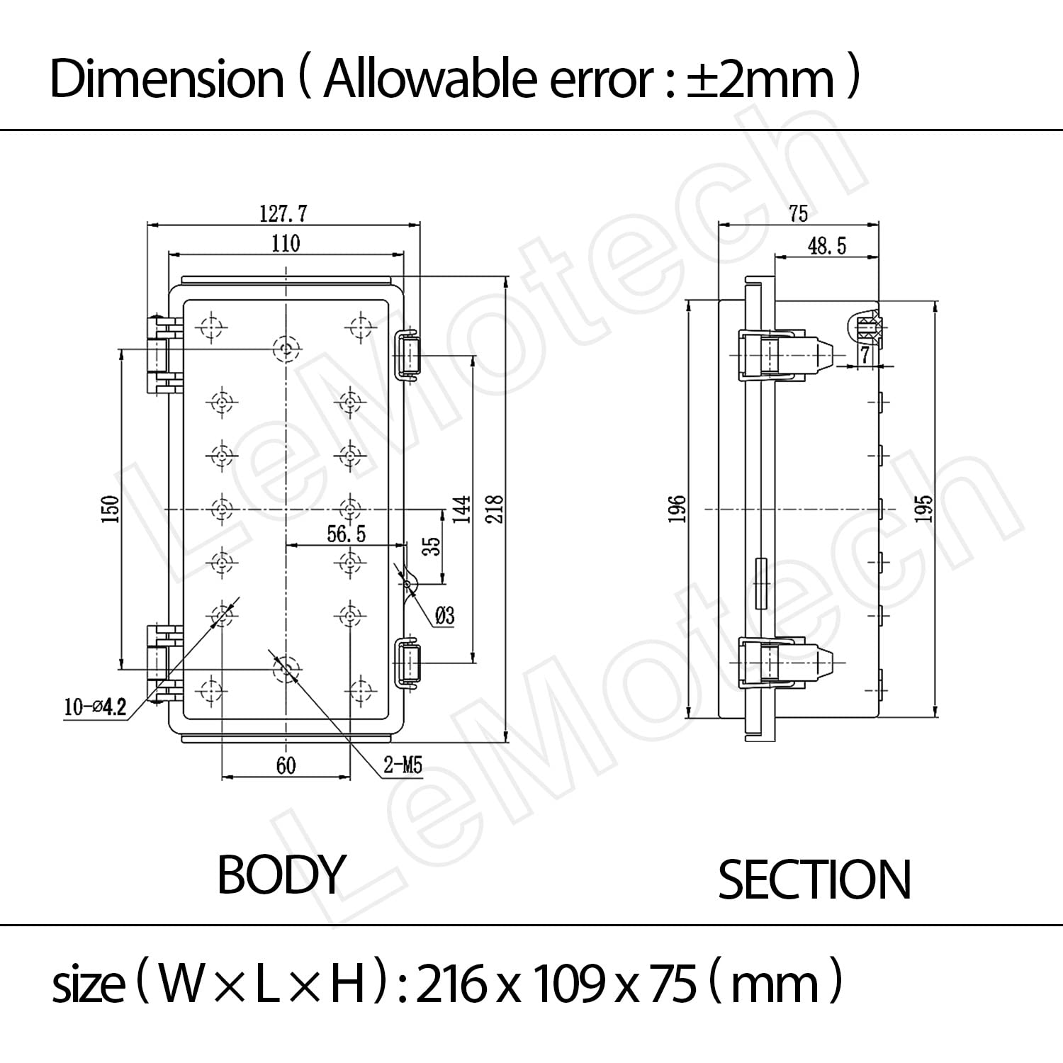 LeMotech Electrical Box