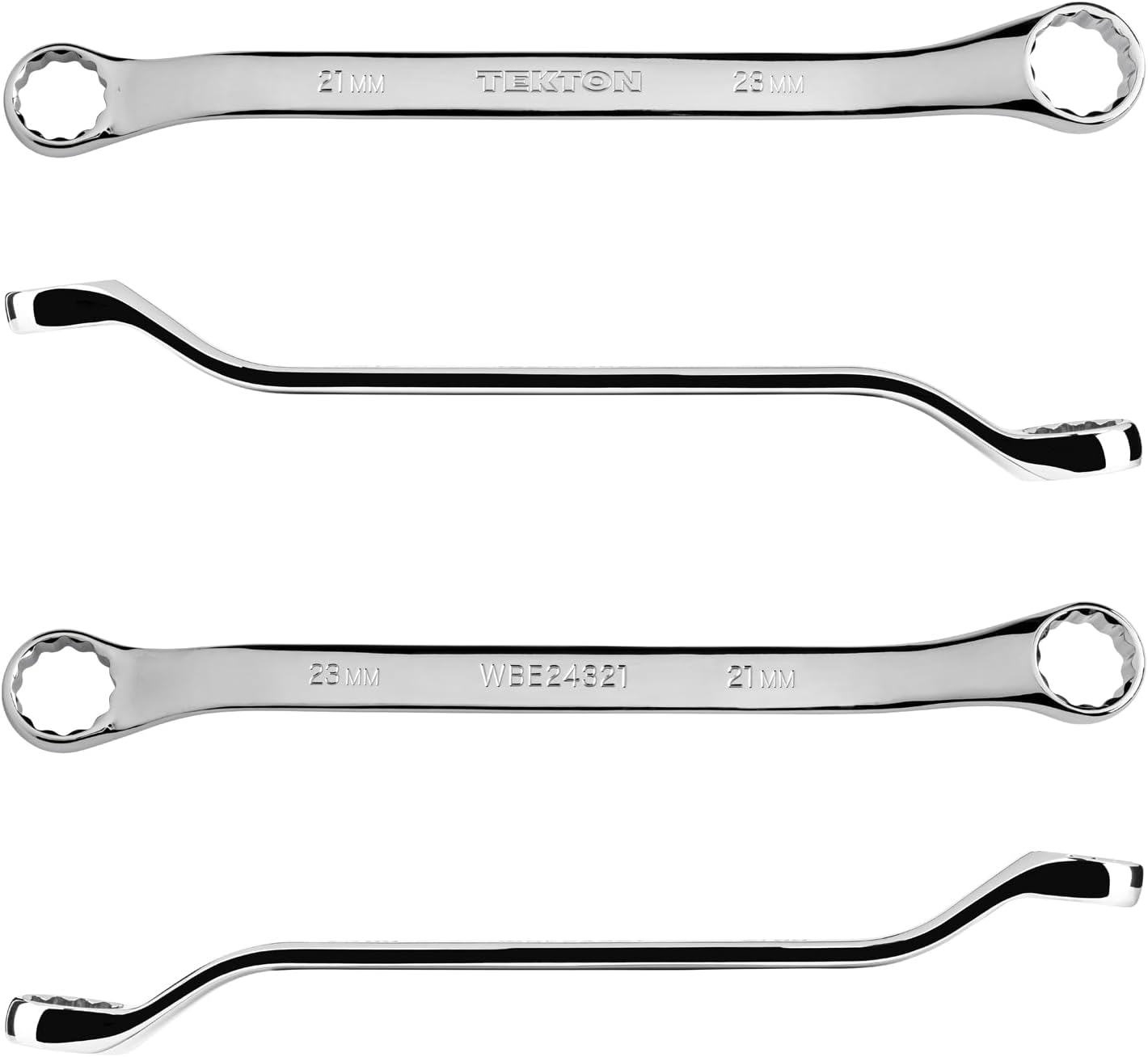 TEKTON 21 x 23 mm 45-Degree Offset Box End Wrench | WBE24321