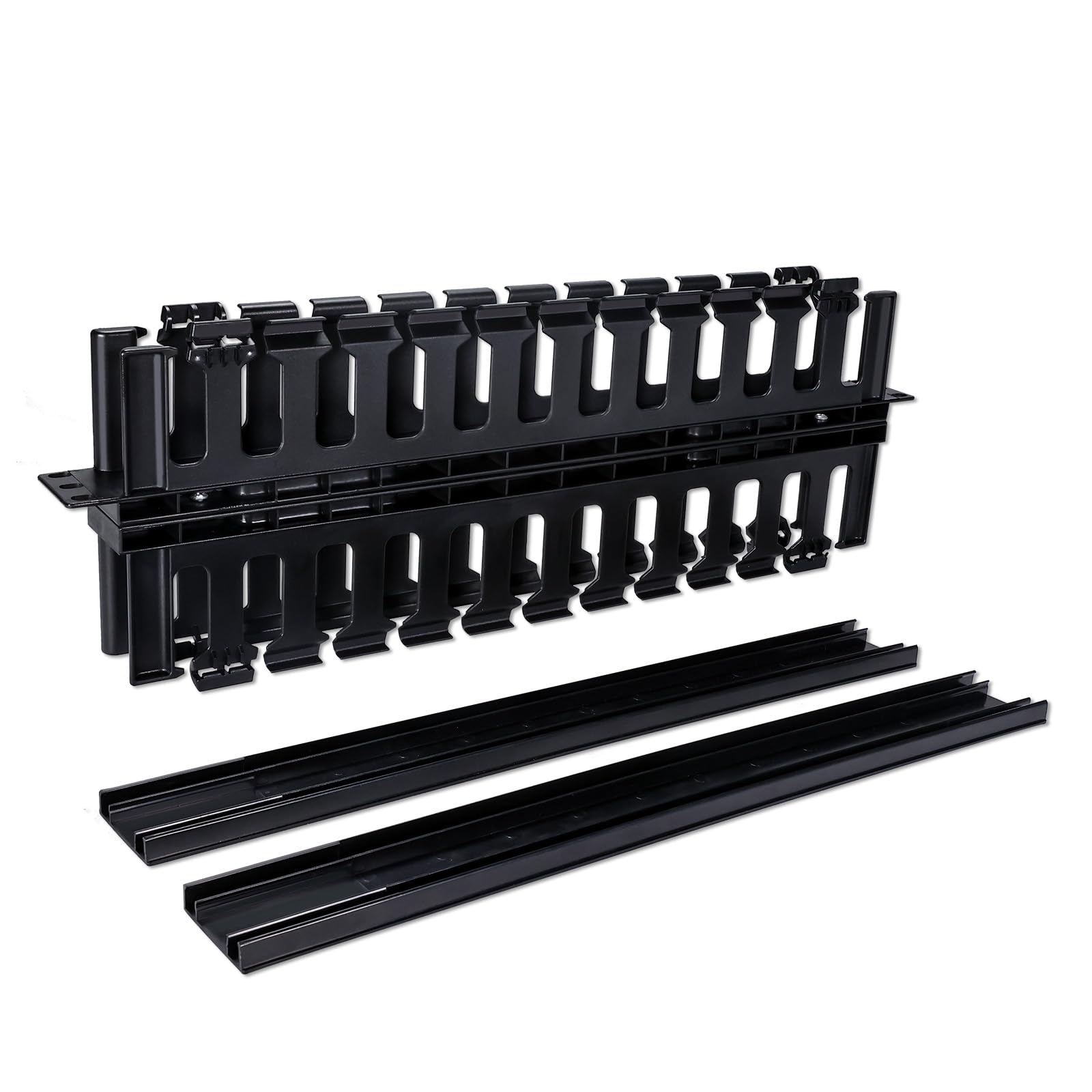 Snapklik.com : 1U 19 Inch Rack Cable Management Sleeves Rack Mount ...