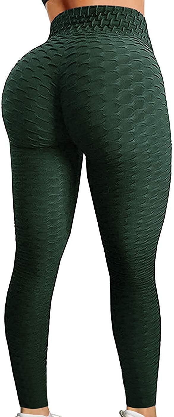 Women's High Waist Yoga Pants Tummy Control Slimming Booty Leggings Workout Running Butt Lift Tights