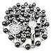 TALISMAN4U CATHOLIC ROSARY NECKLACE Black Hematite Beads Saint Benedict Medal & Cross Crucifix in Gift Box