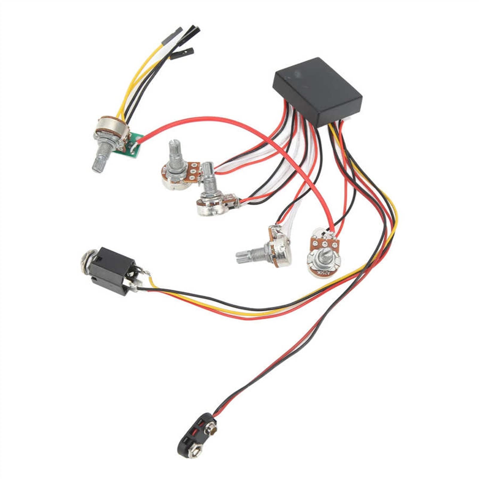 Juego de mazos de Cables de la Guitarra Kit De Cableado De Amplificador De 3 Vías Arnés De Cableado De Bajo De Guitarra Inteligente para Instrumentos Eléctricos
