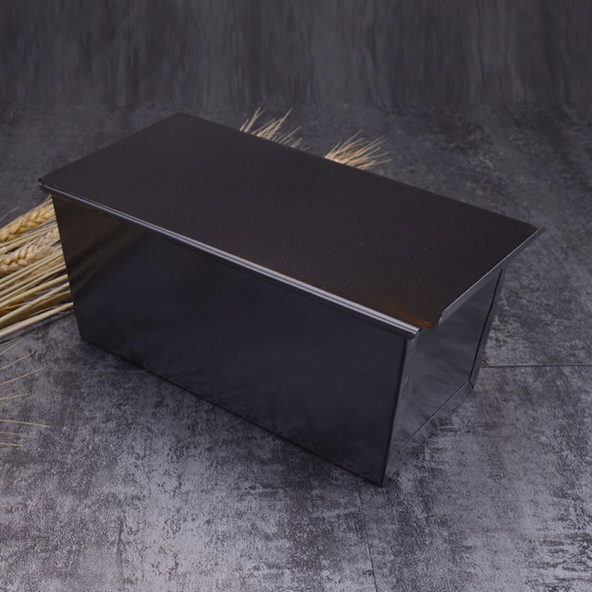 BESTYASH 2 Stück Metal Toastbackform mit Deckel Antihaftbeschichtete Kohlenstoffstahl Brotbackform Schnelle Wärmeleitung Gleichmäßige Hitze Für Brot Toast Kuchen Backen Küchenhelfer