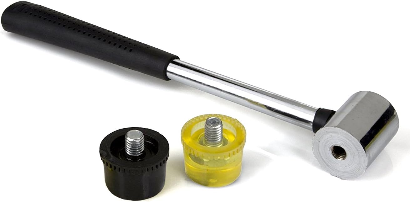 Flаѕh Sаlе YaeTek 9-piece Roll Pin Punch Set and 1 Double faced mallet, Hand Pin Remover Tool for Jewelers, Watch Makers, Repairs and Crafts