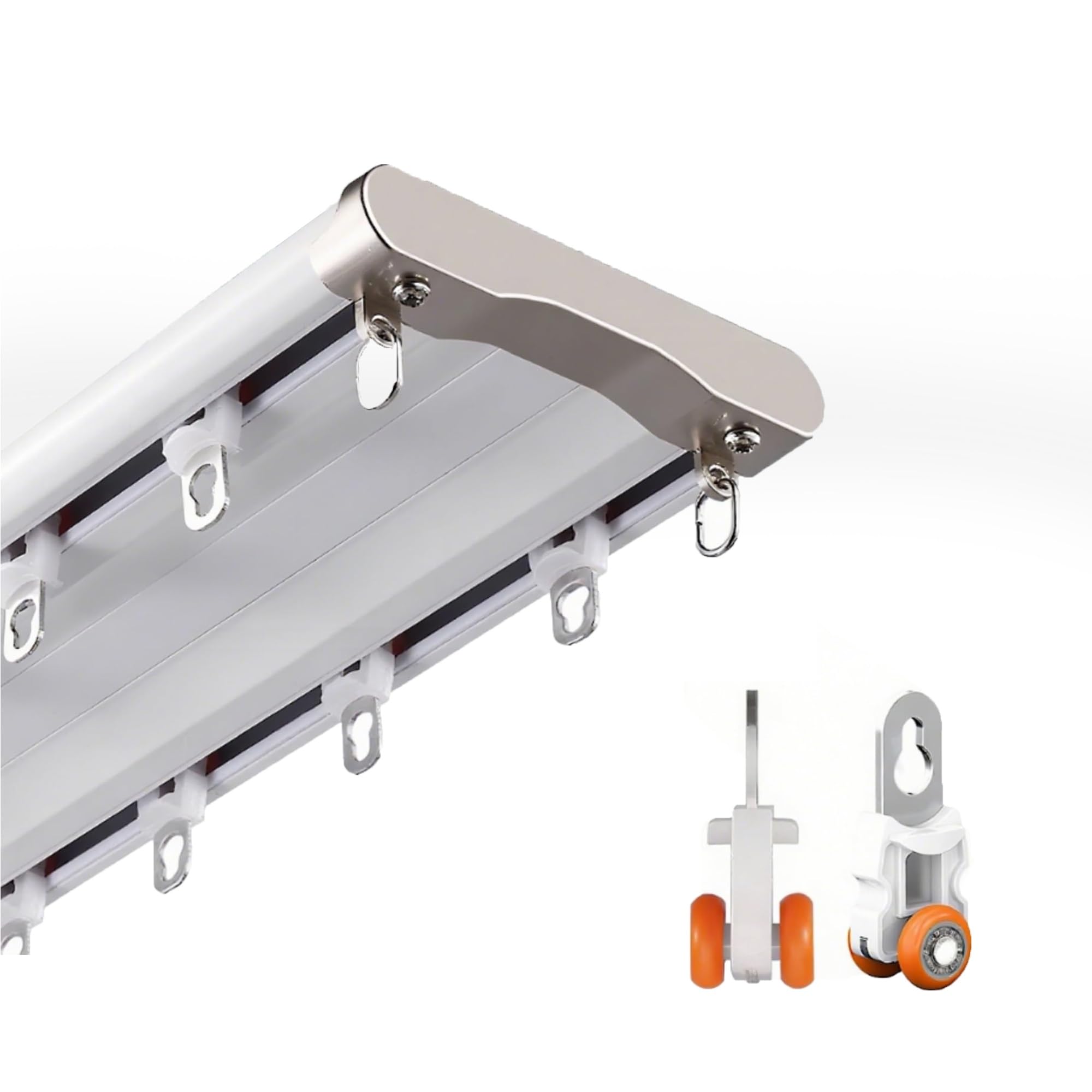 Riel de cortina resistente de aluminio para separar ambientes en dormitorios y salones