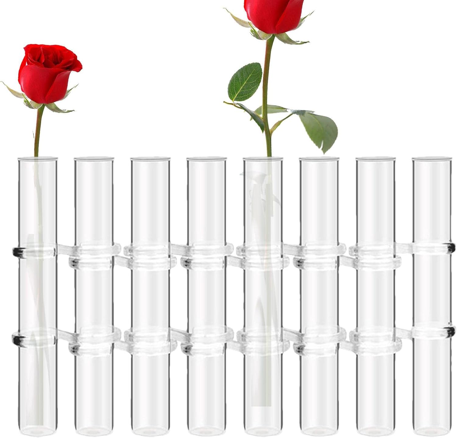 Hinged Flower Vase 8 Test Tube Hinged Flower Vase, Glass Test Tube