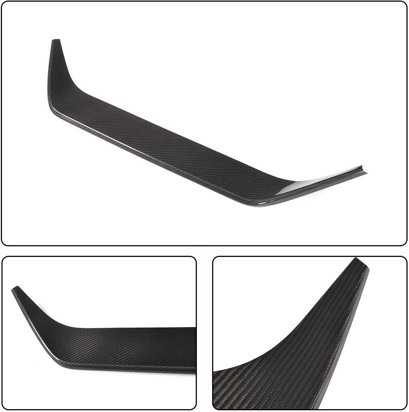 MCARCAR KIT Real Carbon Fiber Front Grille Mesh Cover Compatible with Nissan R35 GTR GT-R Base Coupe 2017-2019 Bumper Grill Trim Frame Decoration Emblem Sticker Factory Outlet
