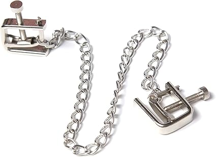 Pinza para pezones, abrazaderas para pezones, abrazaderas para pezones, abrazaderas para pezones para mujeres con cadena, erótico ajustable, juguete sexual SM para mujeres y parejas