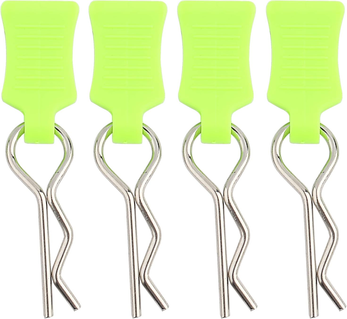 Dilwe Body Shell Clip Pin, RC Accessories With Fixing Bracket Suitable for 1/8, 1/10, 1/12 RC Car (Yellow Green)