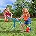 TP Toys Spiro Spin Teeter Totter - Bounces and Spins 360 Degrees, Blue/Green