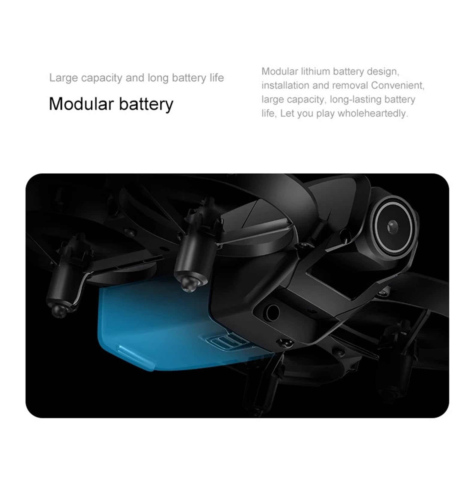 GT3, Compatibile Con MINI, for GT3/GT3 Max Drone All'ingrosso | Caricabatteria for drone Batteria da 3,7 V 1800 mAh(Gray Battery-2pcs)